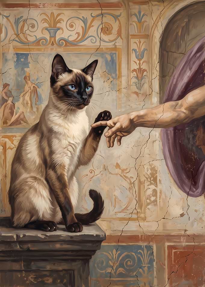 The Creation of Cat Painting