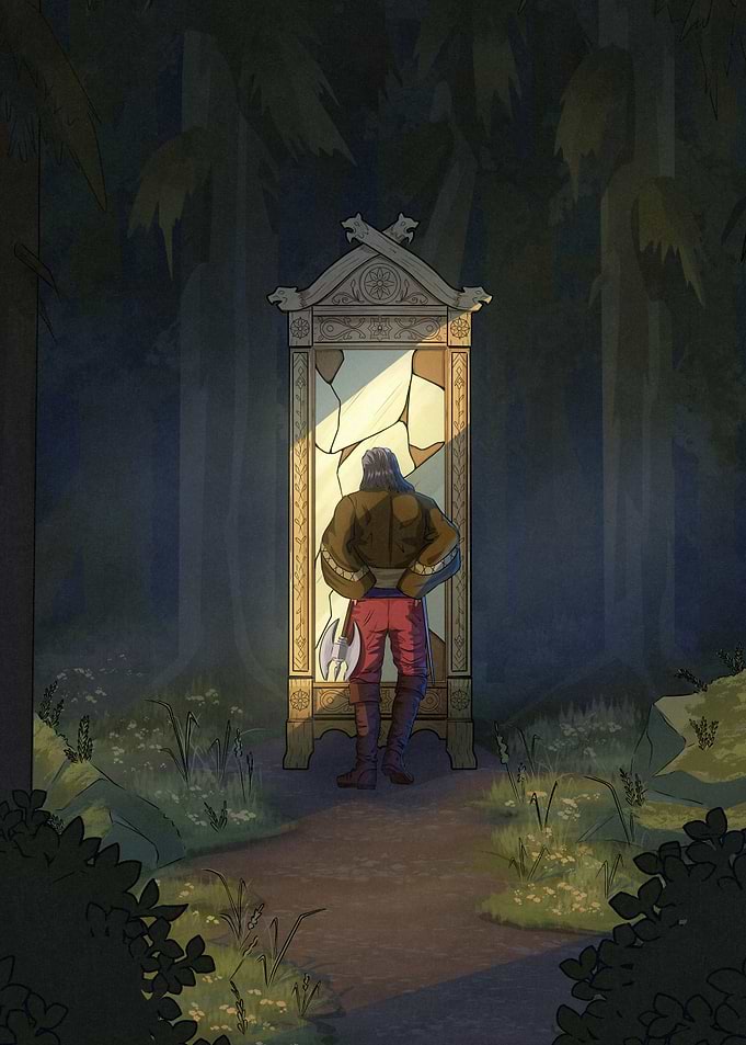 Warrior Before a Shattered Mirror