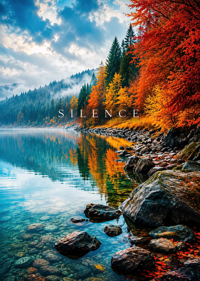 Autumn Forest Lake Landscape