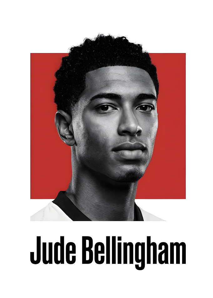 Jude Bellingham Portrait Poster