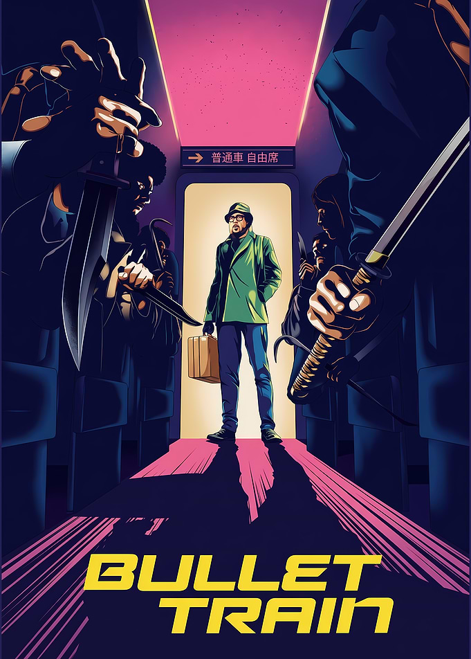 Bullet Train Movie Poster Art