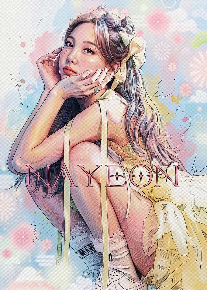 Nayeon K-Pop Idol Artistic Portrait