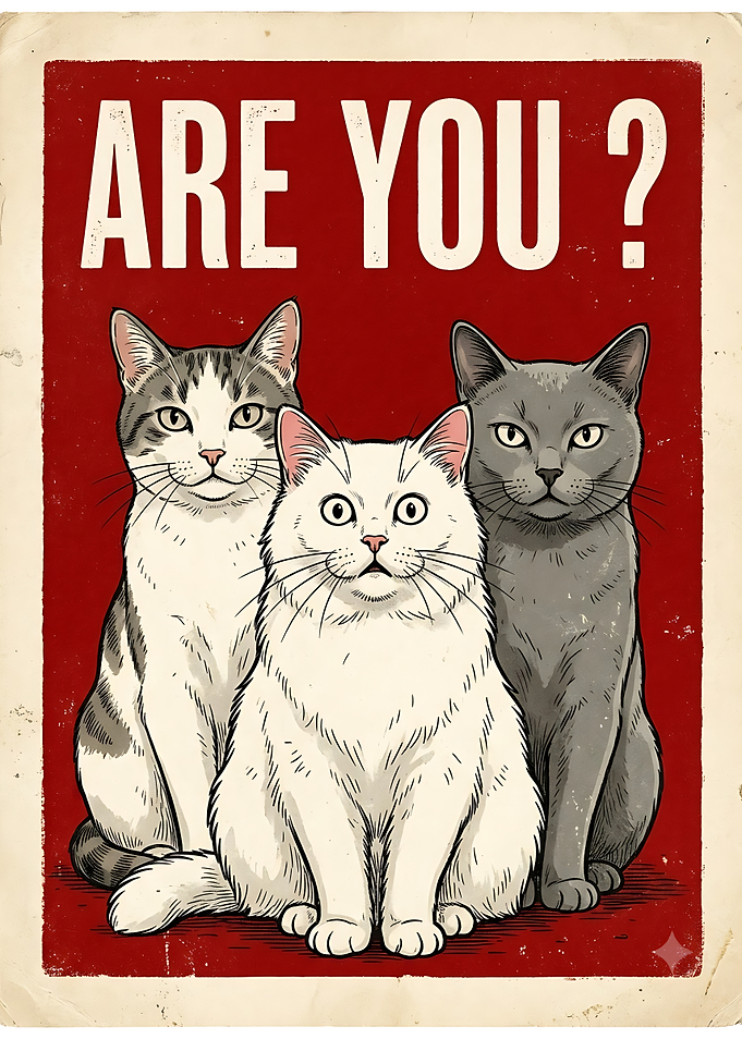 Are You? Cat Poster