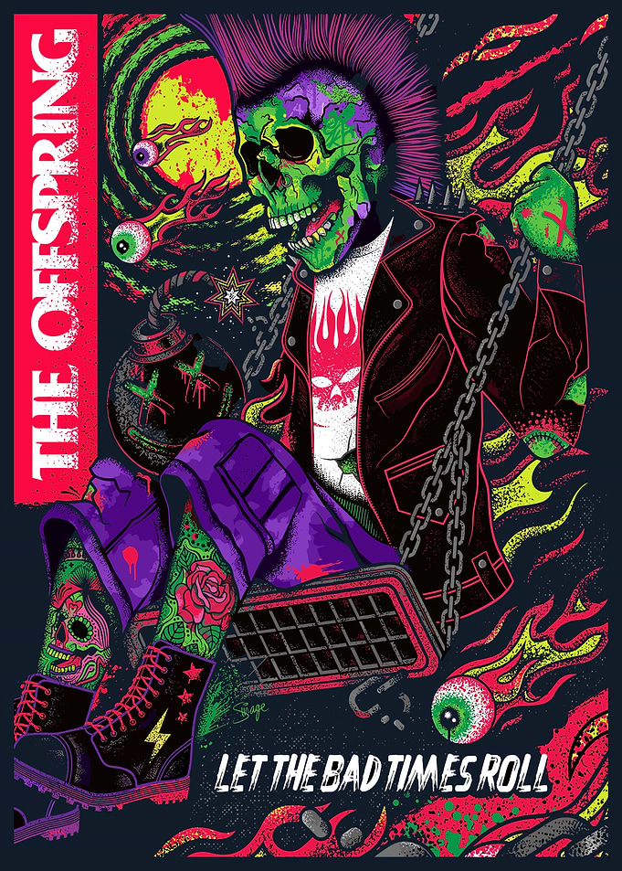 The Offspring Let The Bad Times Roll Poster