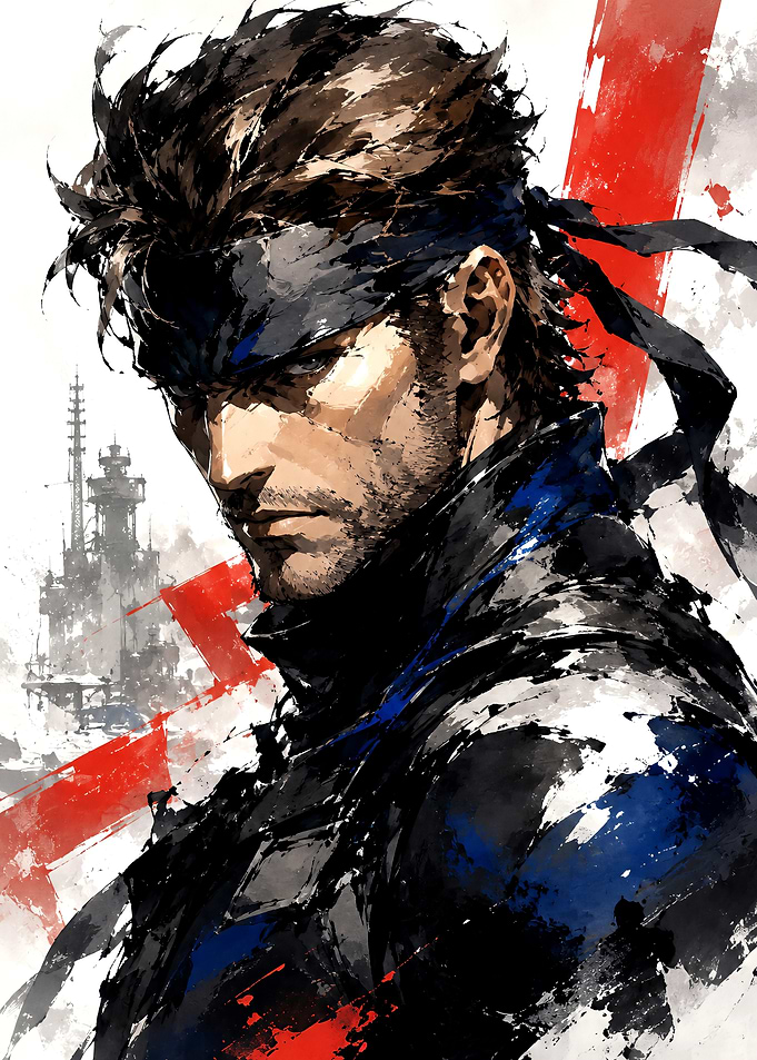 Solid Snake Metal Gear Solid Portrait