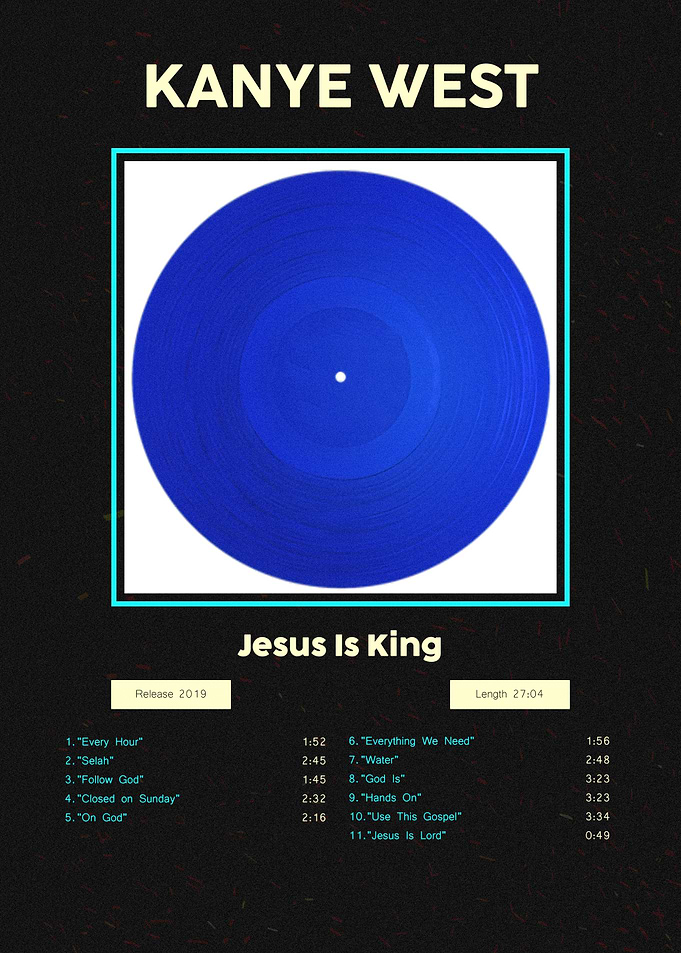Kanye West Jesus Is King Poster