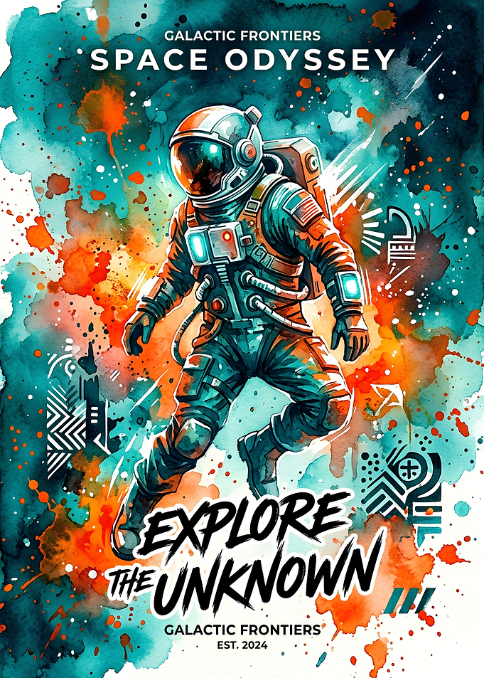 Galactic Frontiers Space Odyssey Poster