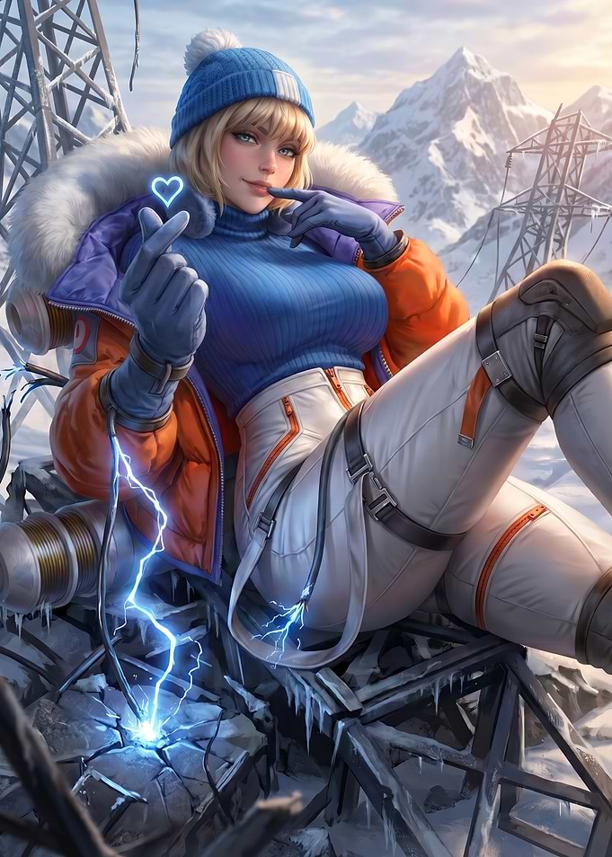 Wattson Apex Legends Winter Skin Art