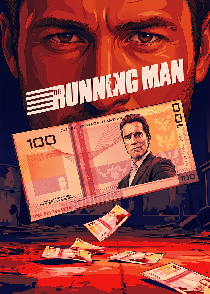 The Running Man Movie Poster Art