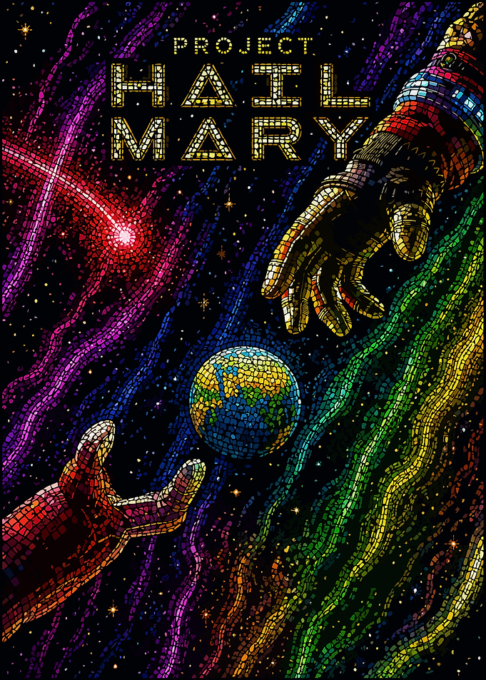 Project Hail Mary Mosaic Space Art