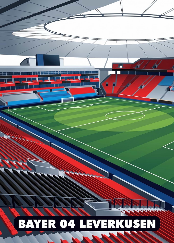 Bayer 04 Leverkusen Stadium Illustration