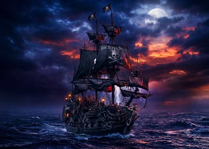 The Black Skull Ghost Ship