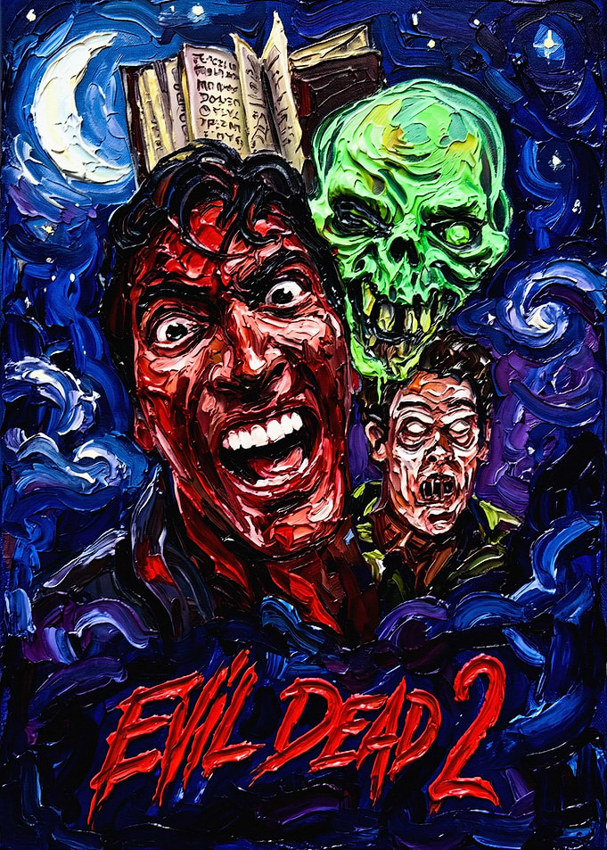 Evil Dead 2 Impasto Oil Painting