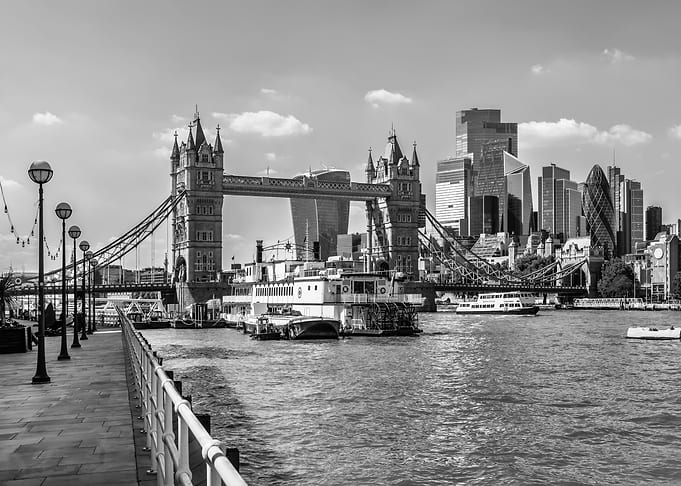 Tower Bridge and City of London Skyline