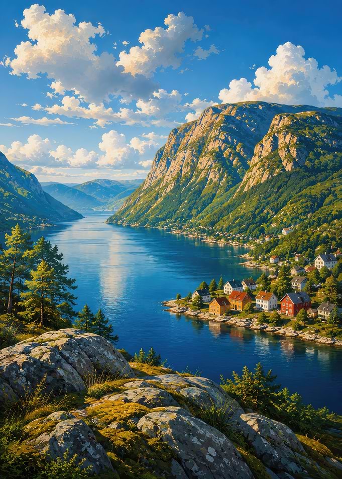 Bergen Norway cityscape