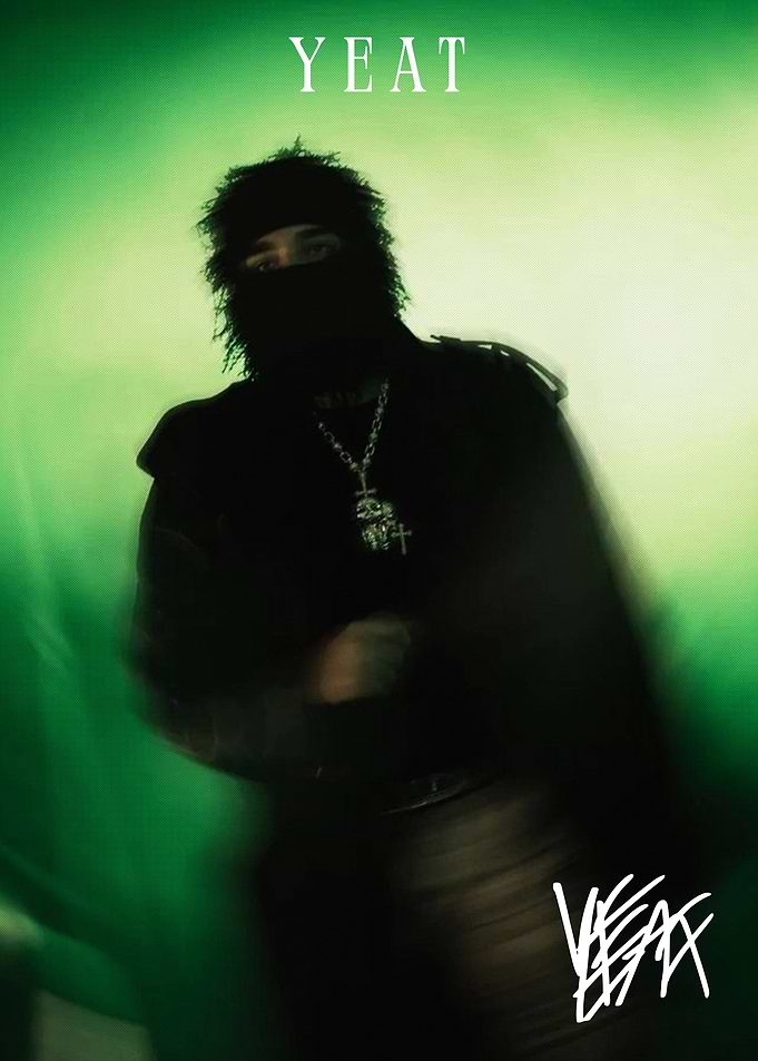 Yeat Portrait with Green Glow