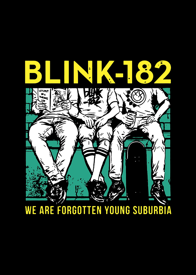 Blink-182 Suburbia Graphic T-Shirt Design
