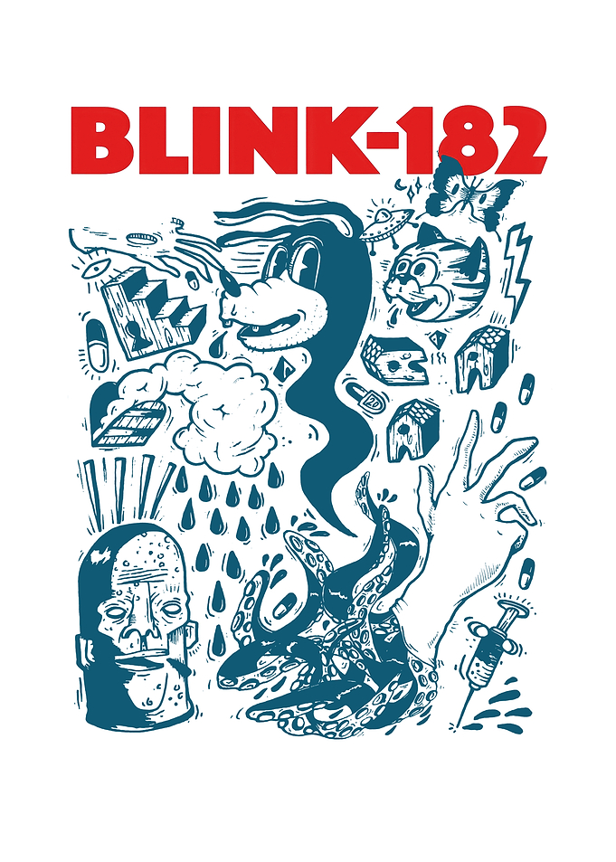 Blink-182 Doodle Art Graphic