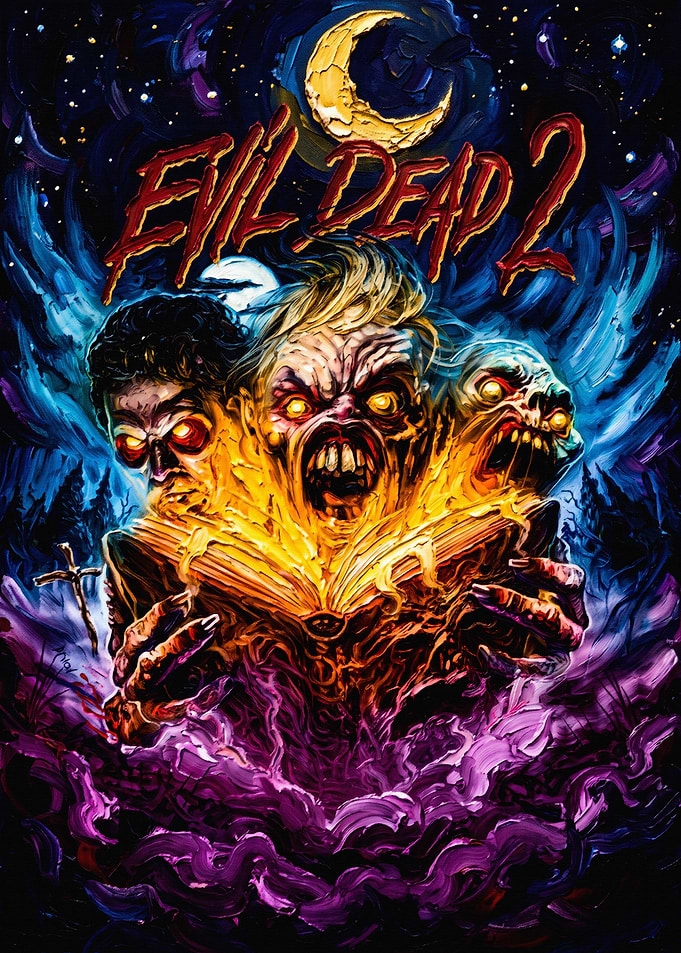 Evil Dead 2 Horror Movie Poster