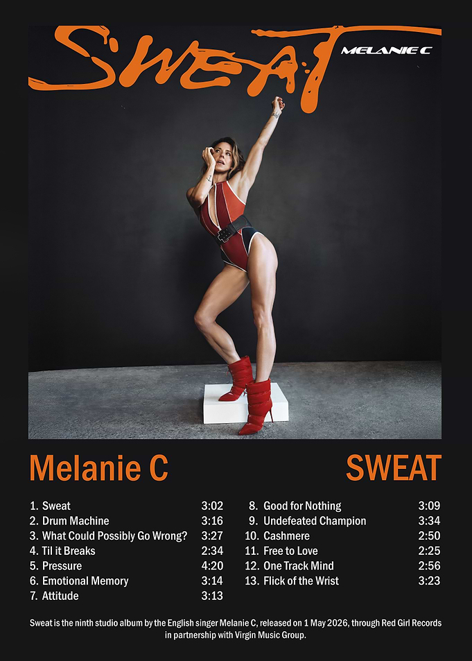 Melanie C Sweat Album Poster