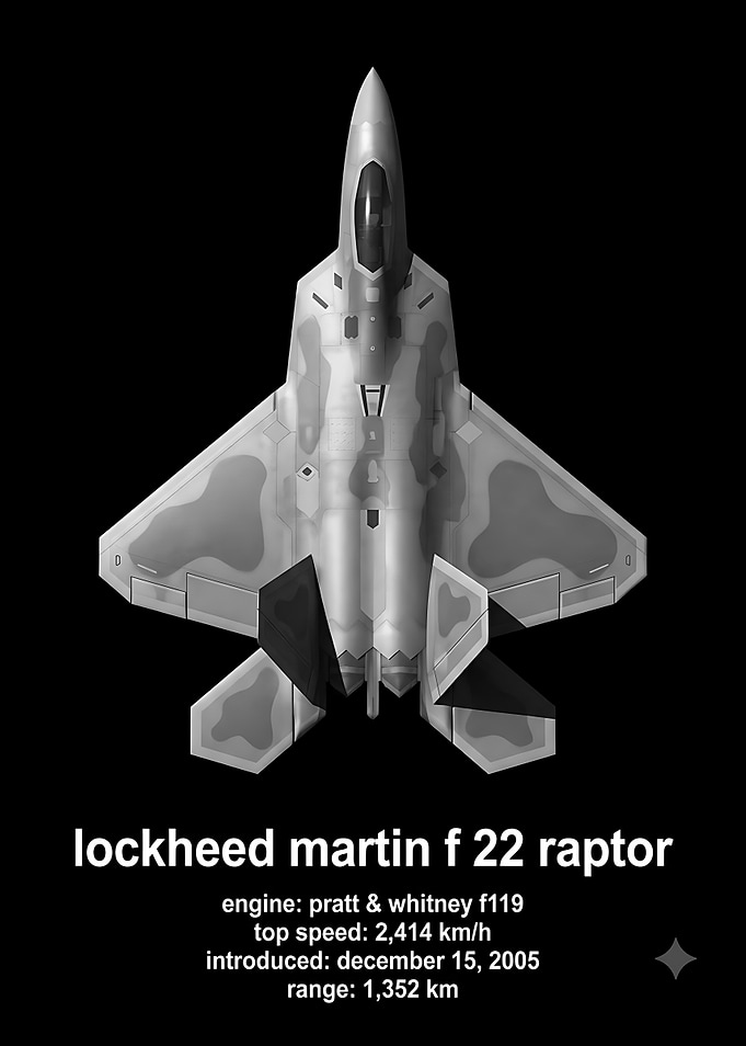 Lockheed Martin F-22 Raptor Infographic