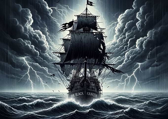The Black Kraken Pirate Ship