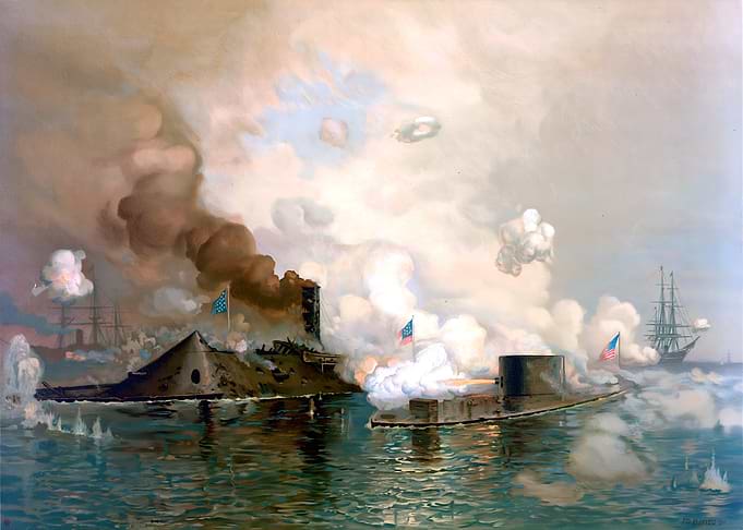 Battle of the Monitor and Merrimac 1862