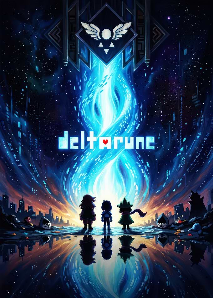Deltarune Game Poster Art