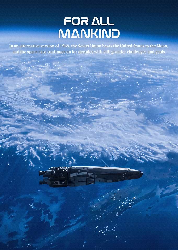 For All Mankind Space Poster