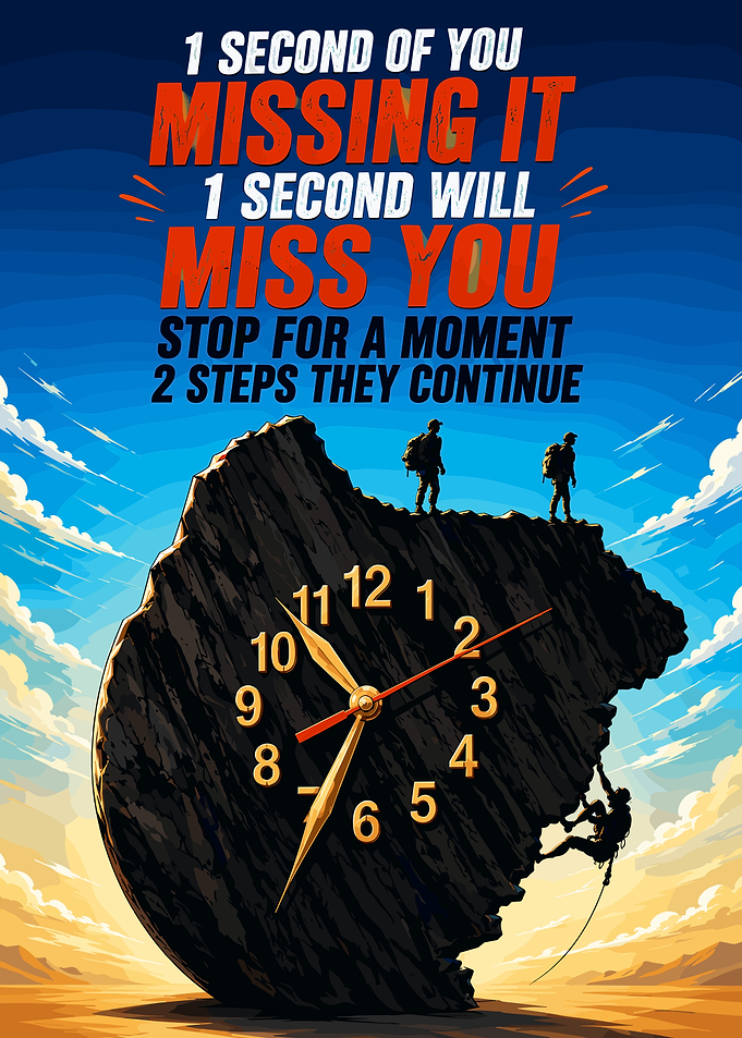 Inspirational Time and Adventure Poster