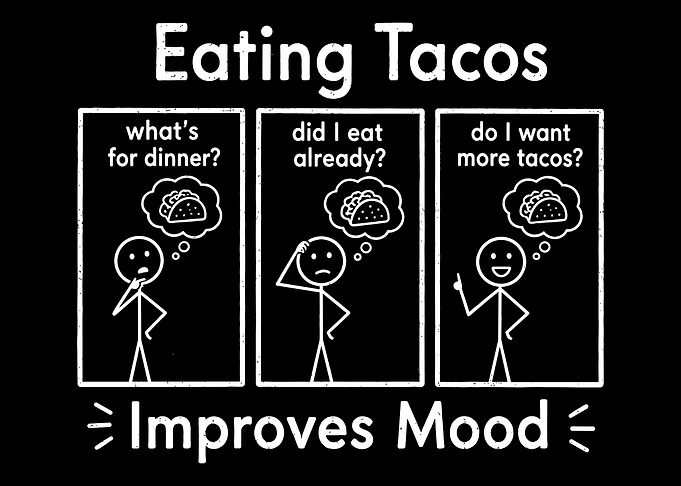 Eating Tacos Improves Mood Comic