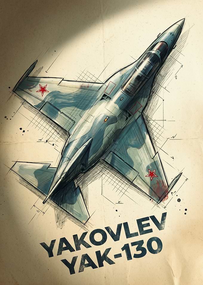 Yakovlev Yak-130 Technical Sketch