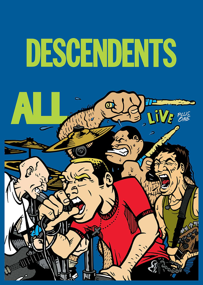 Descendents All Live Plus One Poster