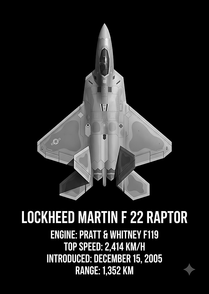 Lockheed Martin F-22 Raptor Infographic