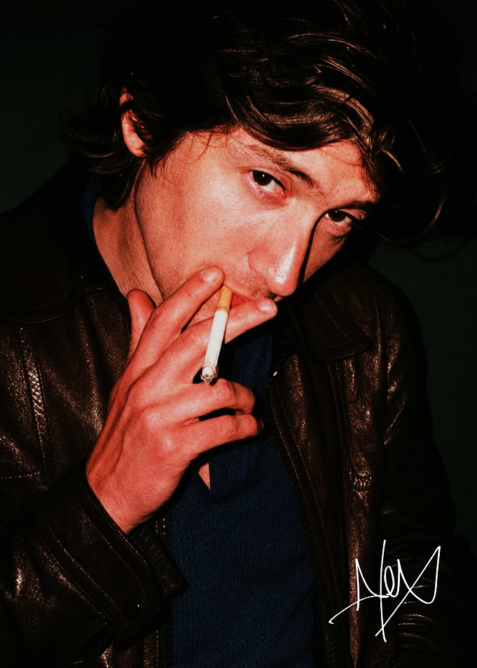 Alex Turner Smoking Portrait