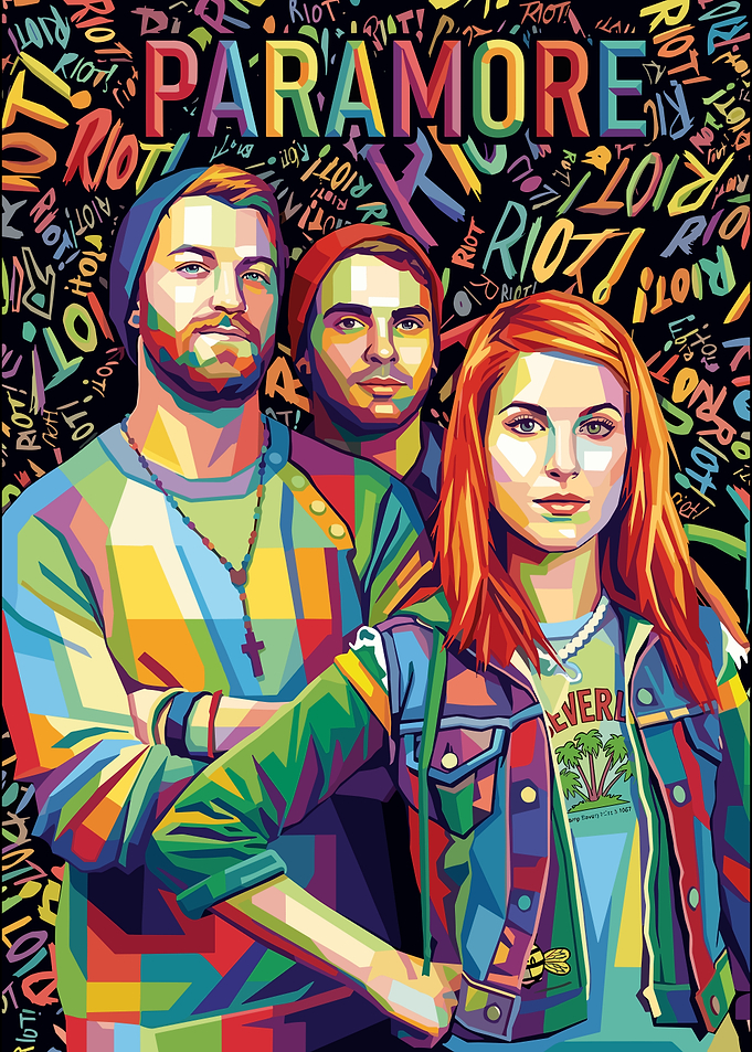 Paramore WPAP Pop Art Poster