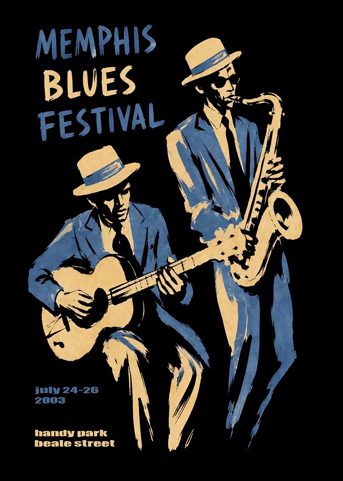 Memphis Blues Festival 2003 Poster