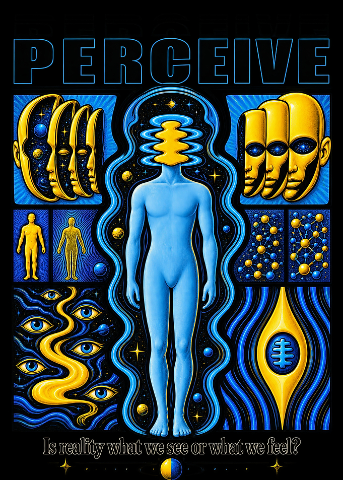 Perceive Philosophical Abstract Art Poster