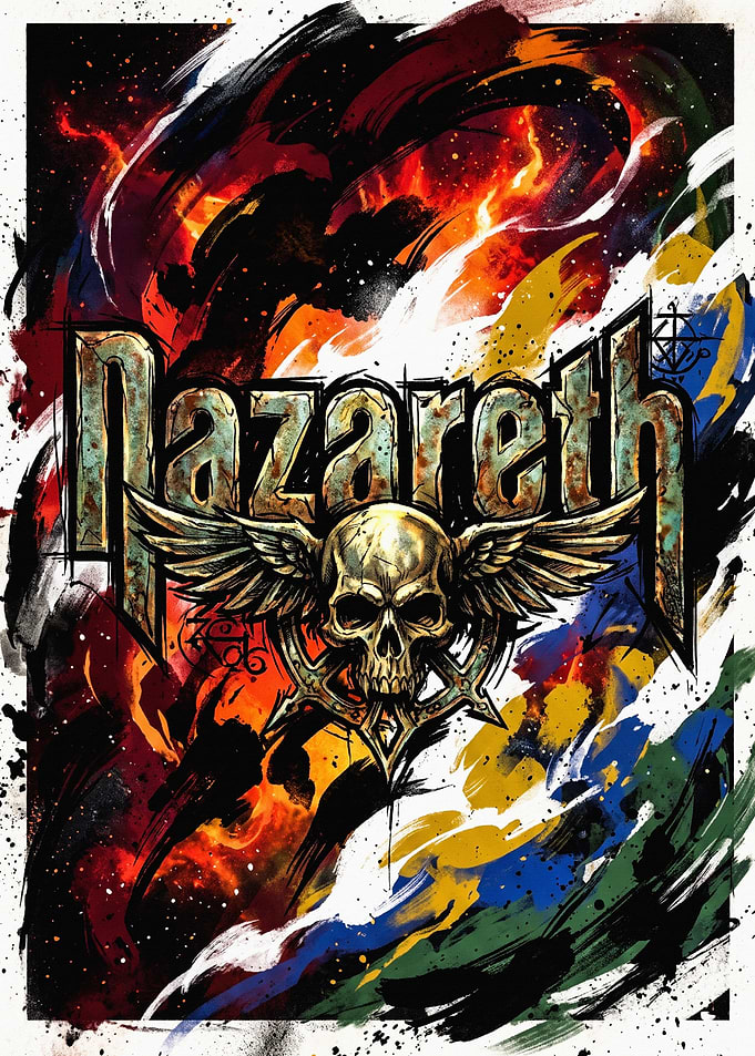 Nazareth Band Logo Skull Art