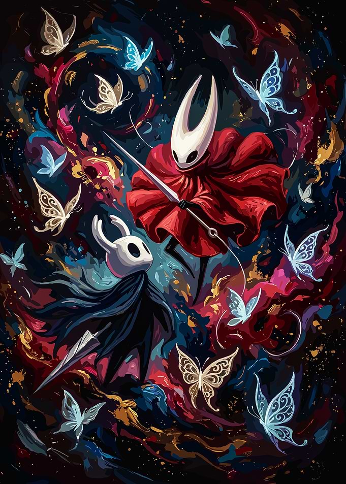 Hollow Knight and Hornet Battle
