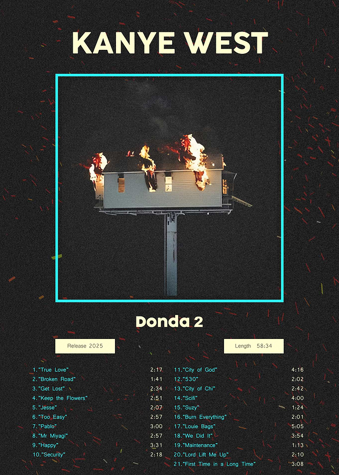 Kanye West Donda 2 Album Poster