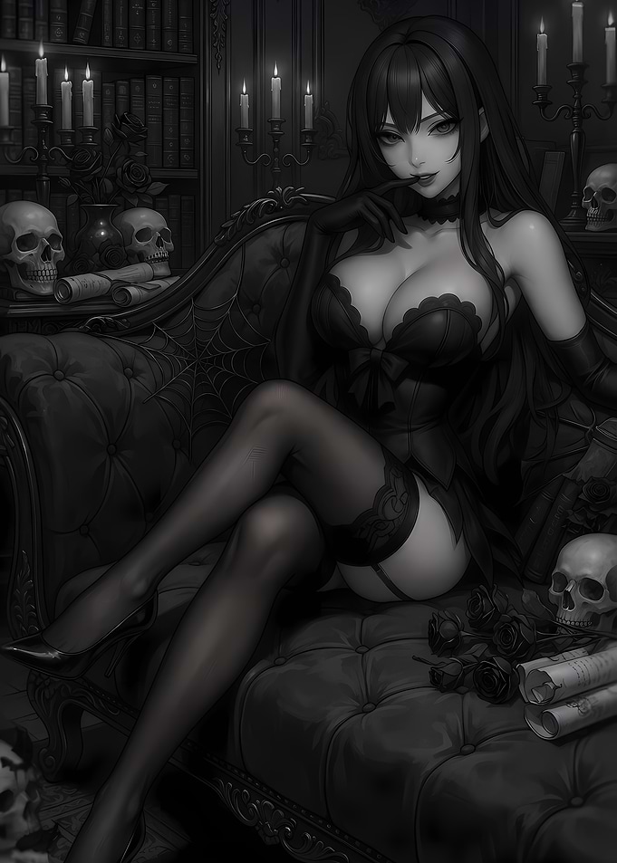 Gothic Anime Girl Halloween