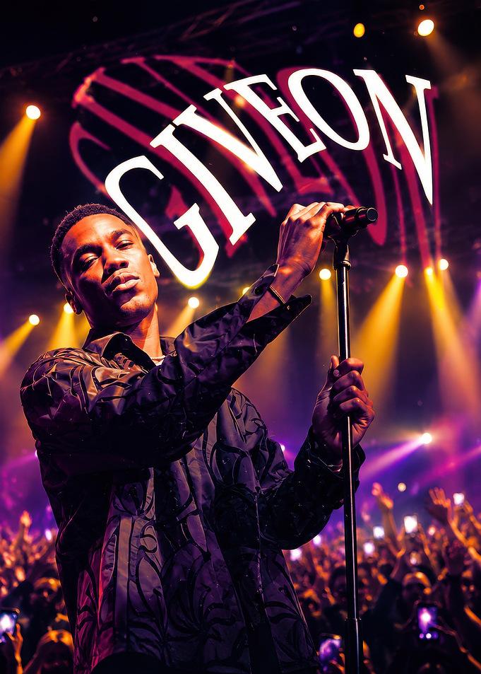 Giveon Live Concert Performance Poster