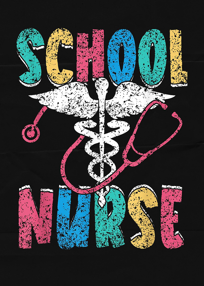 School Nurse Caduceus Graphic Design