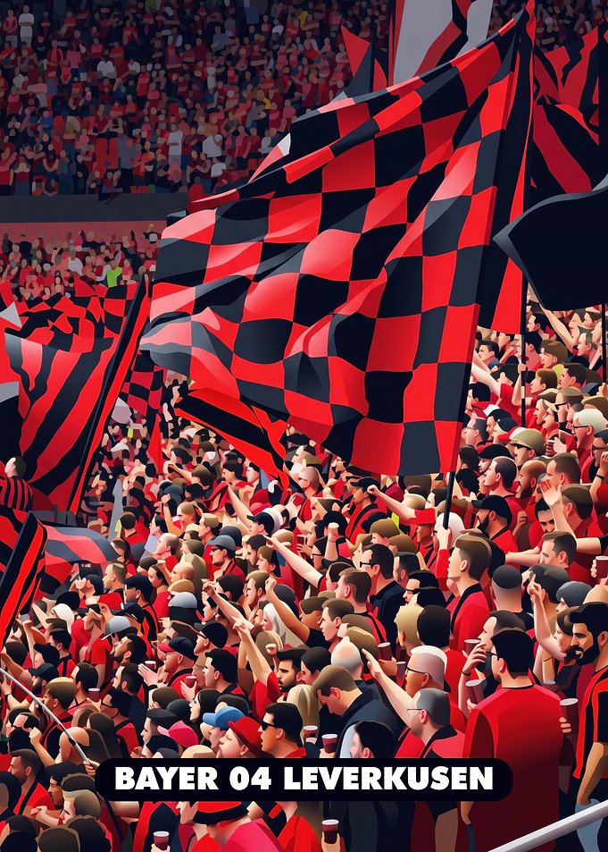Bayer 04 Leverkusen Soccer Fan Crowd