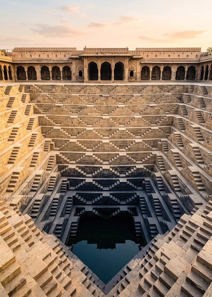 Chand Baori Stepwell in Rajasthan