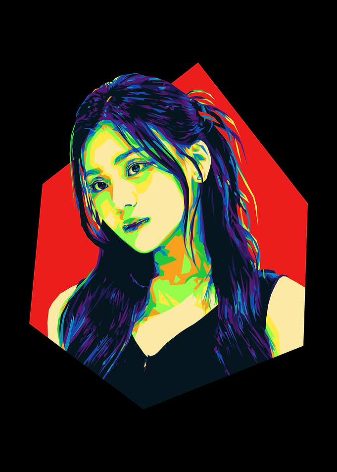 Colorful Pop Art Portrait of Umji