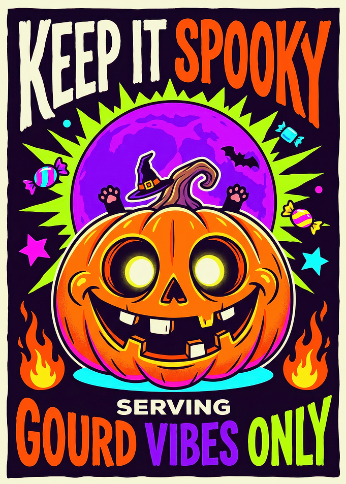 Keep It Spooky Halloween Pumpkin Poster