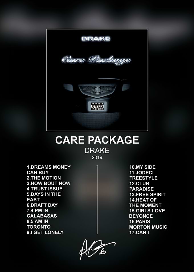 Drake Care Package Album Poster