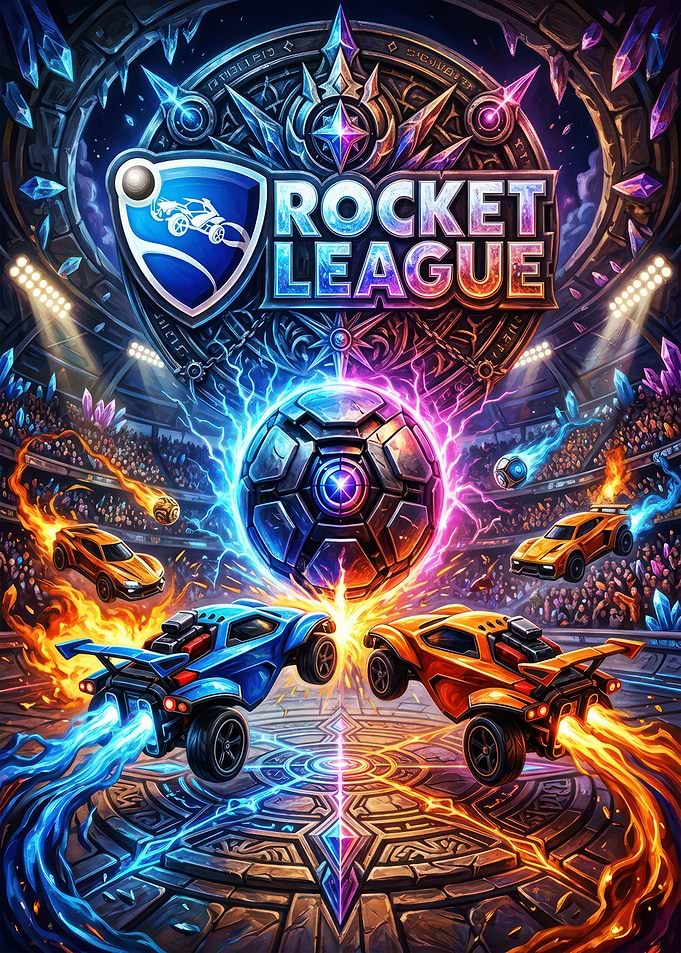 Rocket League Competitive Arena Poster